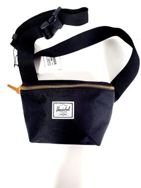 Herschel Supply Company Black Waist Pack with Gold Zipper